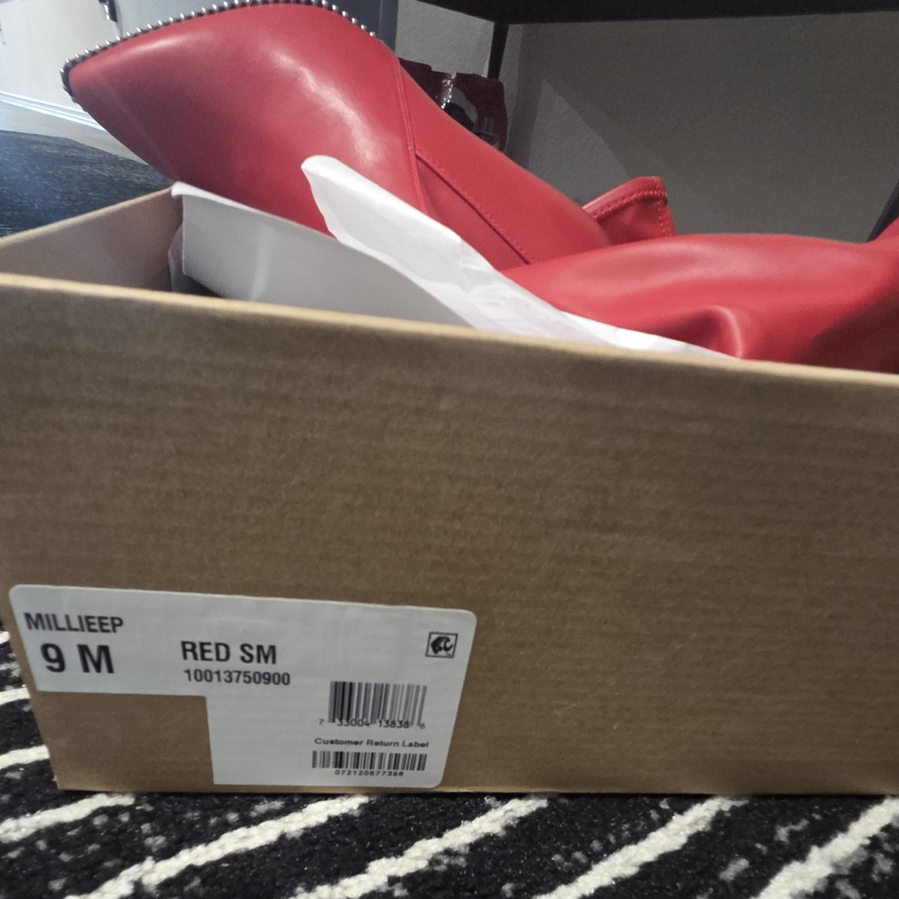 Bar III Red Heeled Boots